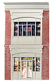 Ameri-Towne #65 Linda's Antique Shop Building Front O-Scale