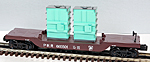 K-Line K-665501 Pennsylvania PRR Depressed Center Flatcar with 2-Transformers