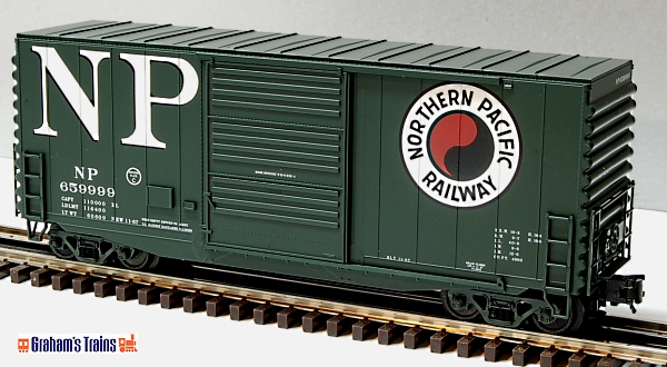 R 40' Double-Door Boxcar Northern Pacific # 38290 N MIB Atlas # 38854 Trainman 
