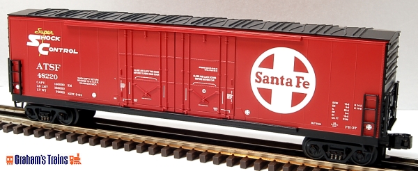 MTH Premier 20-93138 Santa Fe 50\' Double Door Plugged Boxcar