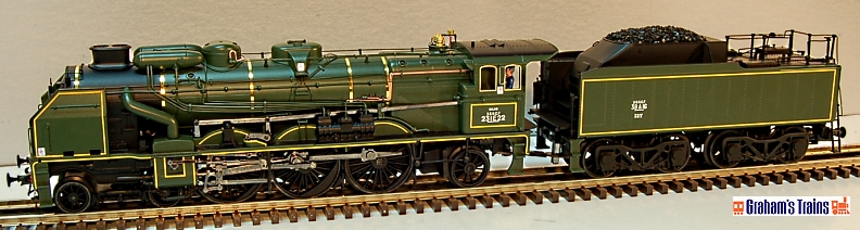 MTH 20-3344-1 Chapelon 2-3-1E Pacific Steam Engine SNCF (Green Boiler) Hi-Rail, ProtoSound 2.0