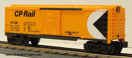 Lionel 6-9208 CP Rail Boxcar