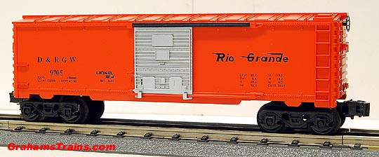 Lionel 6-9705 D&RGW Rio Grande Boxcar