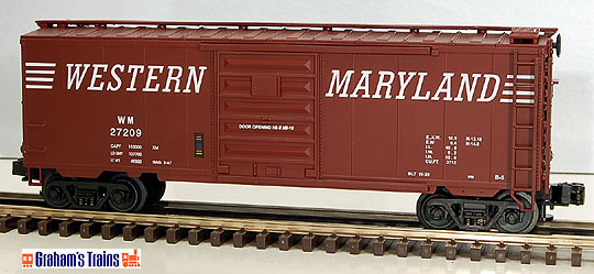 MTH Premier 20-93009 Western Maryland 40\' Boxcar