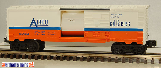 Lionel 6-9733 AIRCO Industrial Gasses Boxcar with Interior Tank LCCA