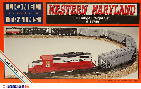 Lionel 6-11749 Western Maryland O-Gauge Freight Set (SSS)