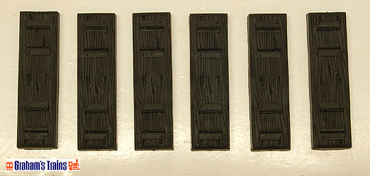 0 scale wooden railroad ties painted flat black for lionel  o gauge track 400 pc 