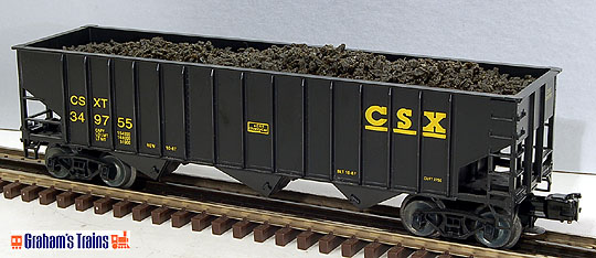 Weaver 3497 CSX Coal Hoppers with Coal Loads 7-Car Set