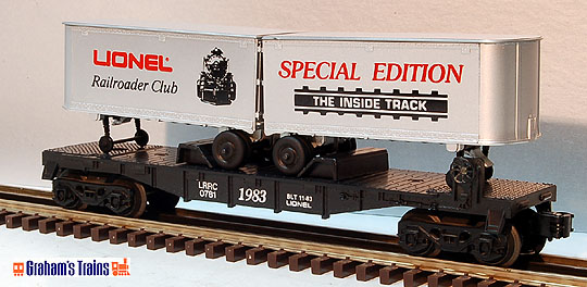 Lionel 6-0781 Lionel Railroad Club 1983 Flatcar with Trailers