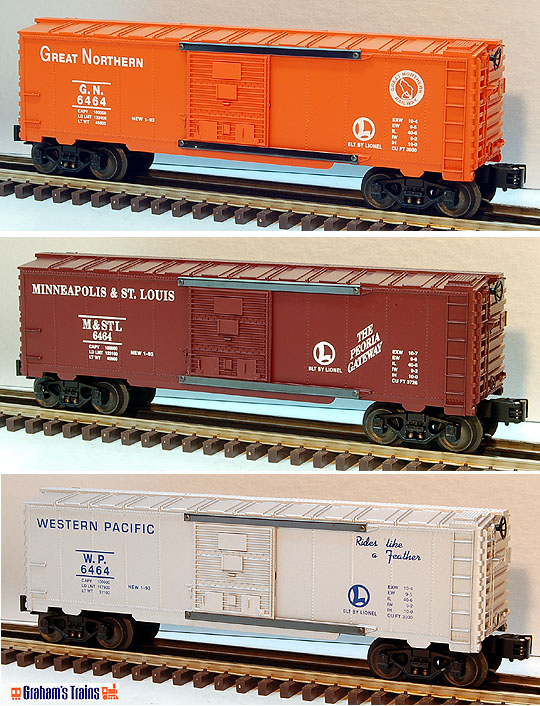 set of 4 Lionel 6464  Licensed Reproduction Boxes -unnumbered 