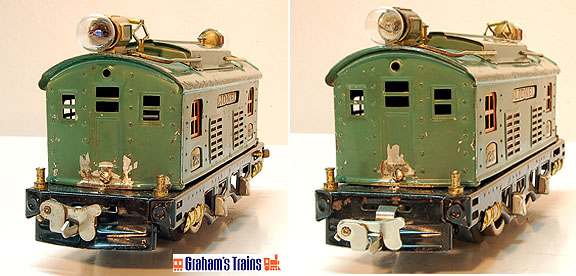 Lionel 296 Electric Passenger Train Outfit Peacock Blue - Prewar O-Gauge with Set box and Individual Boxes
