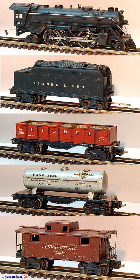 Lionel 1666 Steam Freight Set - Prewar