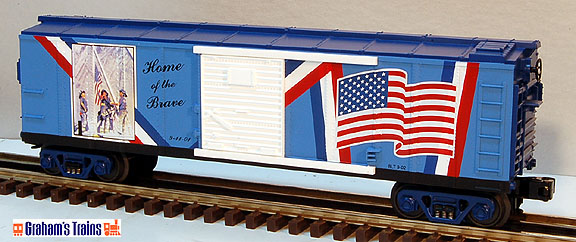 MTH 30-74088 Ground Zero Spirit Flag Raising Boxcar World Trade Center 9/11/2001