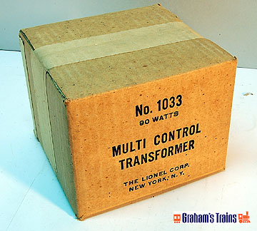 Lionel 1033 90 Watt Multi-Control Transformer - Postwar