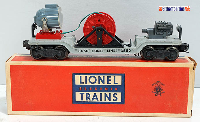 Lionel 3650 Extension Searchlight Complete 