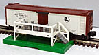Lionel 3662 Operating Milk Car & Platform - Postwar