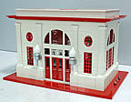 Lionel 6-13800 #1115 Operating Passenger Station Tinplate Cream/Red