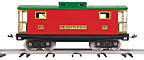 Lionel (by MTH) 11-30066 Tinplate Std. Gauge #217 Illuminated Caboose Red/Peacock
