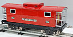 MTH Tinplate Traditions 10-1054 #217 NYC Caboose Red with Nickel Trim Std. Gauge