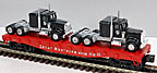 Lionel 6-27561 Great Northern Flatcar with Die-cast Semi-Tractors Std. O