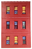 Ameri-Towne #71 (9) Window Building Wall O-Scale