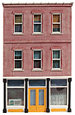 Ameri-Towne #75 Lou's Cafe Building Front O-Scale