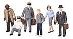 MTH 30-11048 6-Piece Bus Station Employees Figures Set