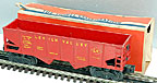 Lionel 6456-75 Lehigh Valley 2-Bay Hopper Rare Glossy Red Postwar