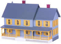 MTH 30-9001 Country House Gray W/Yellow Shutters