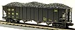 MTH Premier 20-97407 CSX 4-Bay Hopper with Coal Load