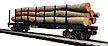 MTH Premier 20-98103 W. Va. Pulp & Paper Log Car with Logs 3-Car Set