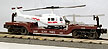 Lionel 6-16968 Aviation Depressed Center Flatcar with General Hospital Ertl Helicopter
