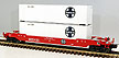 MTH 30-7644 Santa Fe Husky Stack With Containers