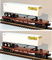Lionel 6-36026 J.B. Hunt Flatcars with Trailers, 2-Pack