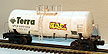 MTH Premier 20-96098 Terra Chemicals Funnel Flow Tank Car Pre-Weathered
