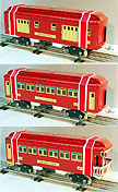 Lionel 6-13400, 6-13401, 6-13402 Lionel Classics Set of 3 Std. Gauge Passenger Cars