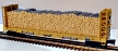 MTH Premier 20-98895 Trailer Train Flatcar with Bulkheads and Log Load #81732