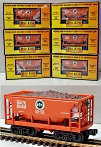MTH 30-7039 Bessemer & Lake Erie B&LE 6-Car Ore Car set with Loads
