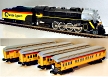 Lionel 6-8003, 6-15194 through 6-15197 Chessie Steam Special Passenger Train Set