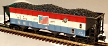 MTH Premier 20-97565 Chicago Northwestern 4-Bay Hopper with Coal Load #135799