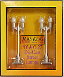 MTH 30-1082 #580-2 Street Lamp Silver pair