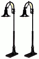 Lionel 6-12742 Gooseneck Street Lamp Pair Black