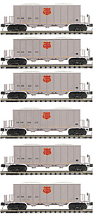 MTH Premier 20-90890 Wisconsin Central Rapid Discharge Hopper with Load 6-Pack