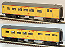 MTH 30-6034 Union Pacific Combine/Diner 2-Car Passenger Add-On Set
