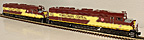 MTH 30-2458-1, 30-2458-3 Wisconsin Central FP45 Diesel Powered & Non-Powered Units, ProtoSound 2.0
