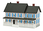 MTH 30-90156 Country House Light Gray with Dark Blue Shutters