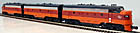 Lionel 6-38717 & 6-38721 Milwaukee Road F-7 ABA Diesel Engine Set with Legacy Control