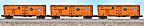 Lionel 6-11874 Pacific Fruit Express Steel-sided Refrigerator Car 3-Pack Std. O Set #2 