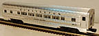 Lionel 6-9577 Burlington Aluminum Passenger Car "Silver Halter"