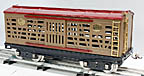 Lionel 213 Cattle Stock Car Mojave with Maroon Roof Standard Gauge Prewar Lionel 213 Cattle Stock Car Mojave with Maroon Roof Standard Gauge Prewar